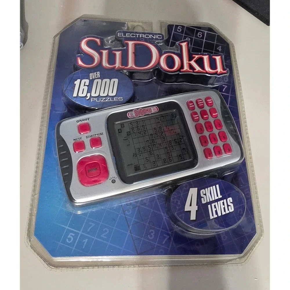 Excalibur Electronics Handheld Sudoku Game 16000 Puzzles 452-2K-CS New‎ Sealed